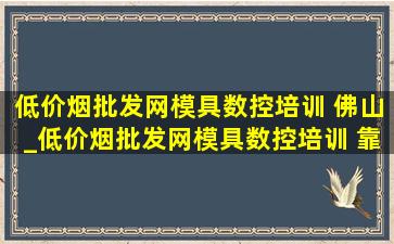 (低价烟批发网)模具数控培训 佛山_(低价烟批发网)模具数控培训 靠谱吗